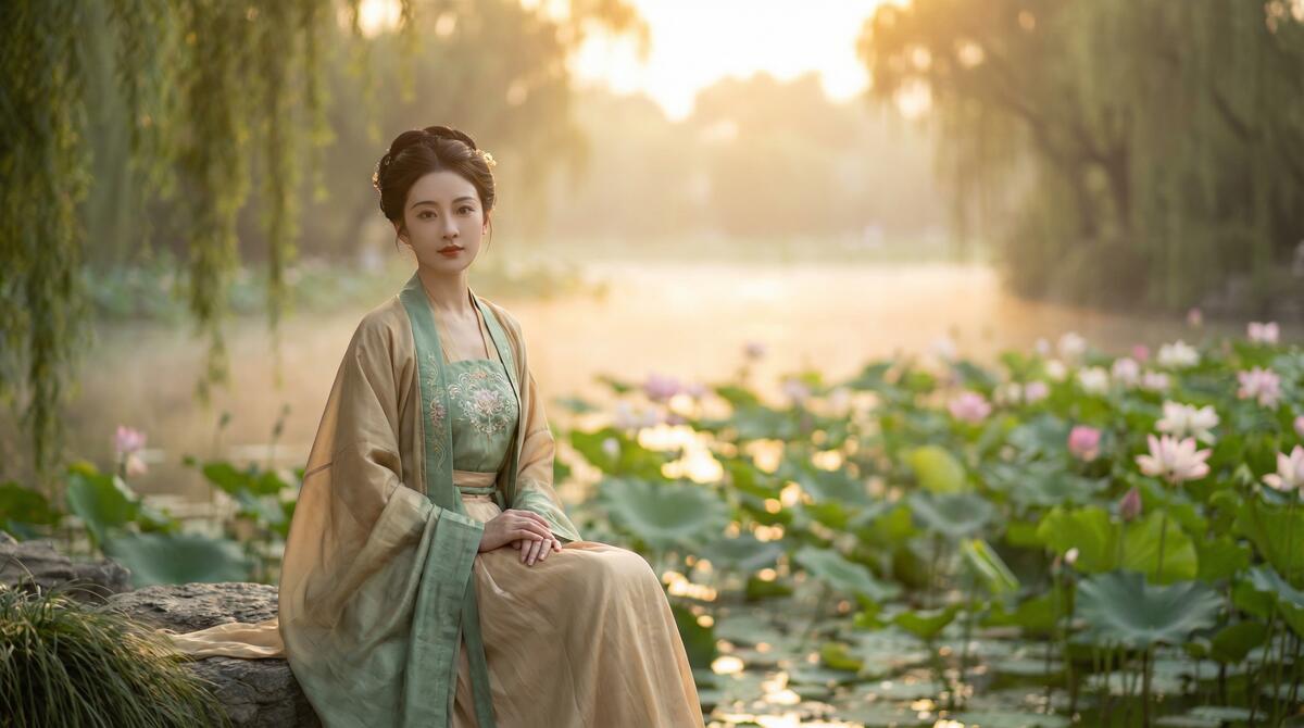 公园野战视频-古风汉服写真视频拍摄